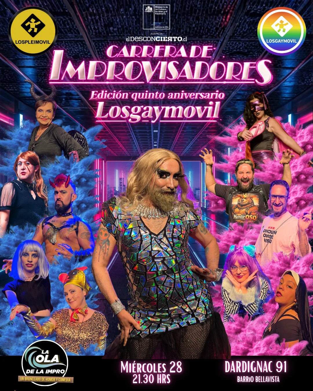 Carrera de Improvisadores función de aniversario